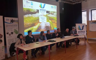 Signature du troisème contrat territorial Sources en Action à Nedde