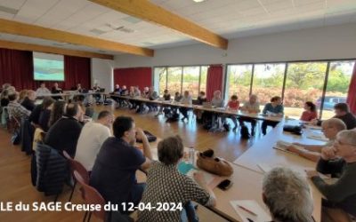 📅 💧 Réunions de la CLE du SAGE Clain et de la CLE du SAGE Creuse le 11 et 12 avril dernier