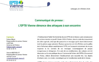 Communiqué de l’EPTB Vienne