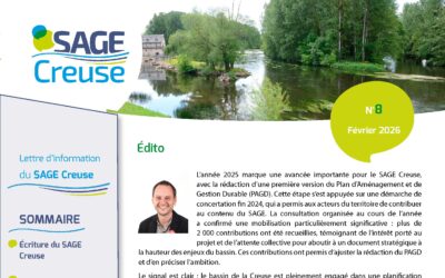 Publication de la lettre d’information n°8 du SAGE Creuse