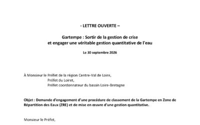 Lettre ouverte des acteurs du territoire